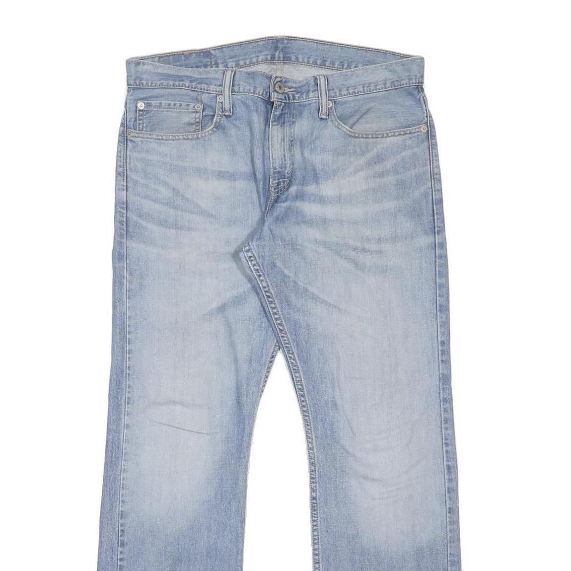 LEVI'S 514 Mens Slim Blue Denim Medium W32 L30 Straight Jeans Zip Closure