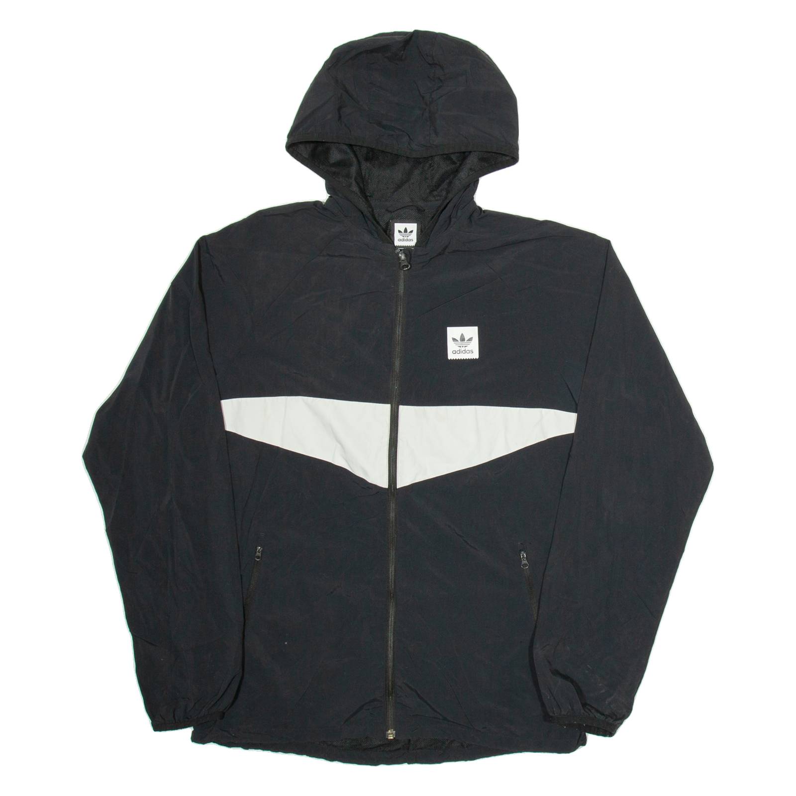 ADIDAS Mens Track Jacket Black  Hooded M
