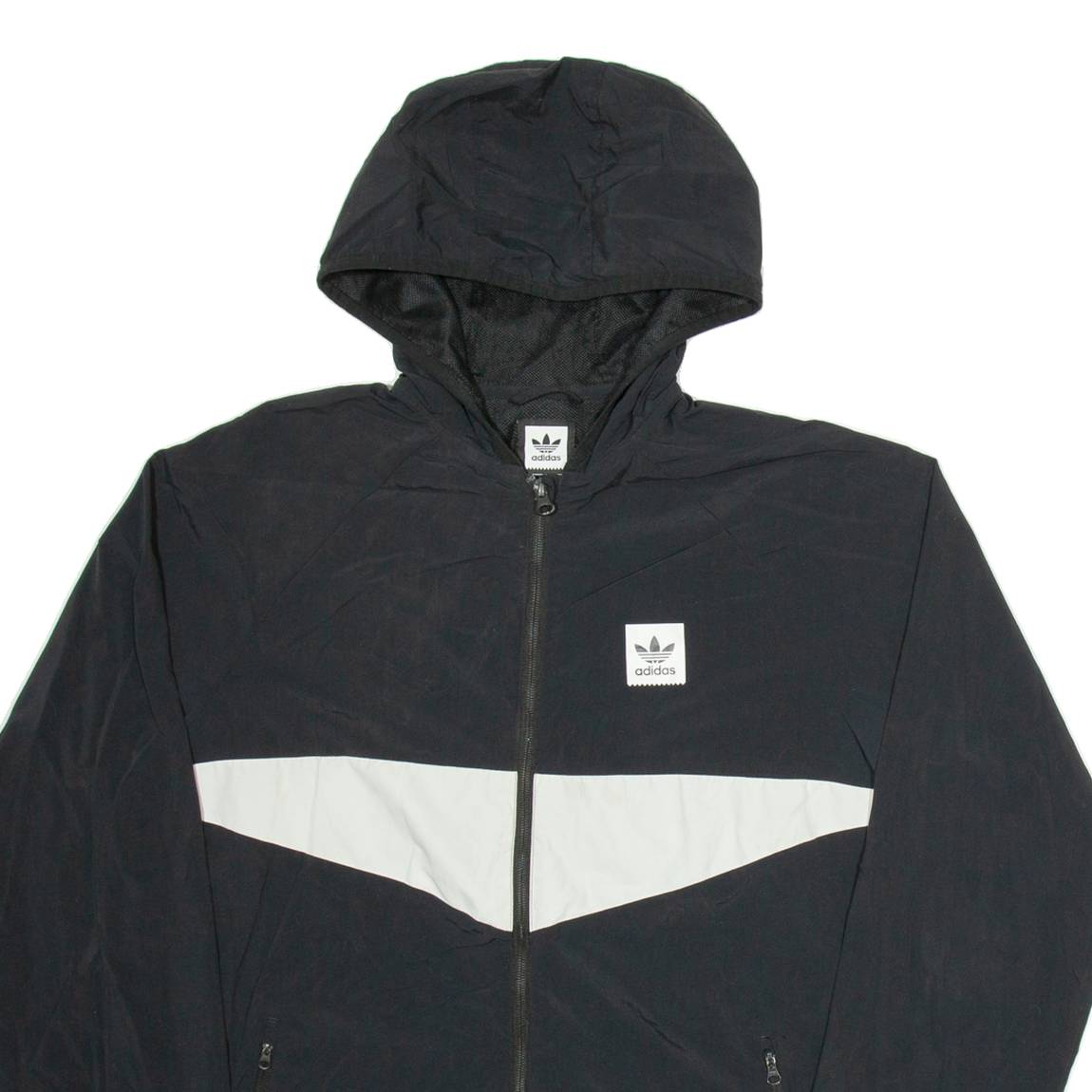 ADIDAS Mens Track Jacket Black  Hooded M
