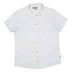 JACK WOLFSKIN Mens White Short Sleeve Shirt L Lightweight Button Casual
