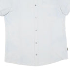 JACK WOLFSKIN Mens White Short Sleeve Shirt L Lightweight Button Casual