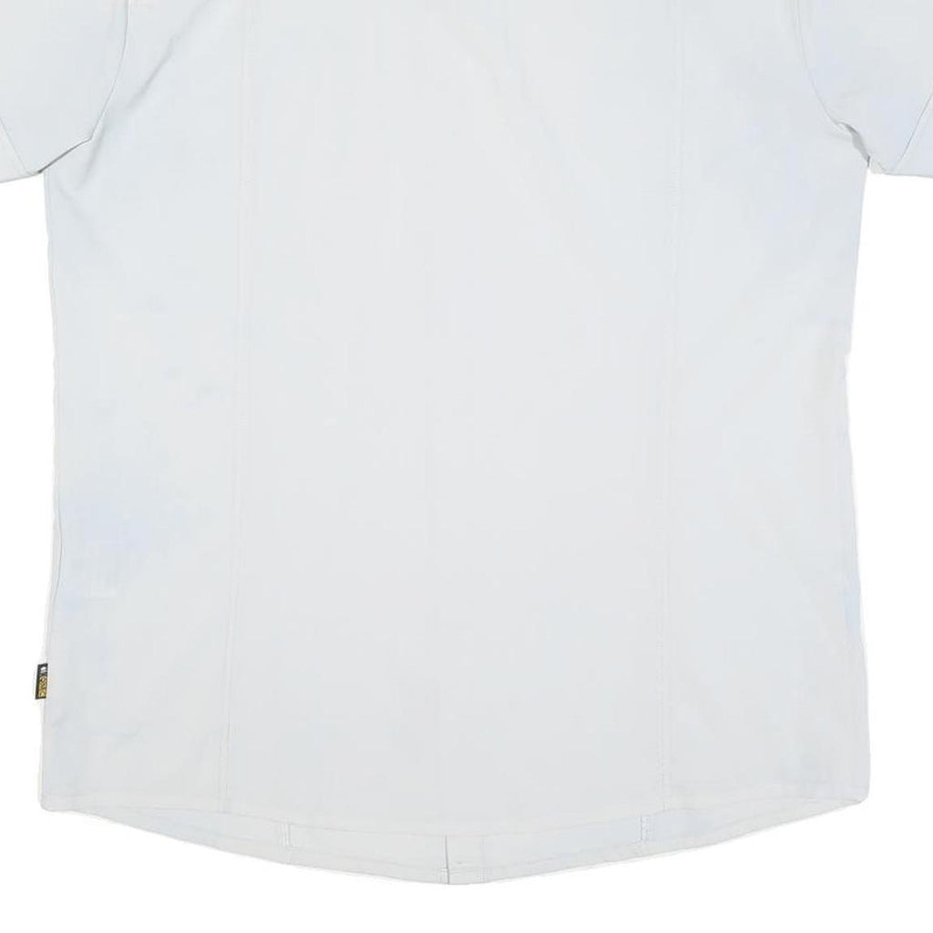 JACK WOLFSKIN Mens White Short Sleeve Shirt L Lightweight Button Casual