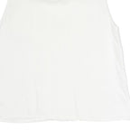ZARA Womens White Sleeveless Blouse Stand-Up Collar Lace Detail S Summer Top