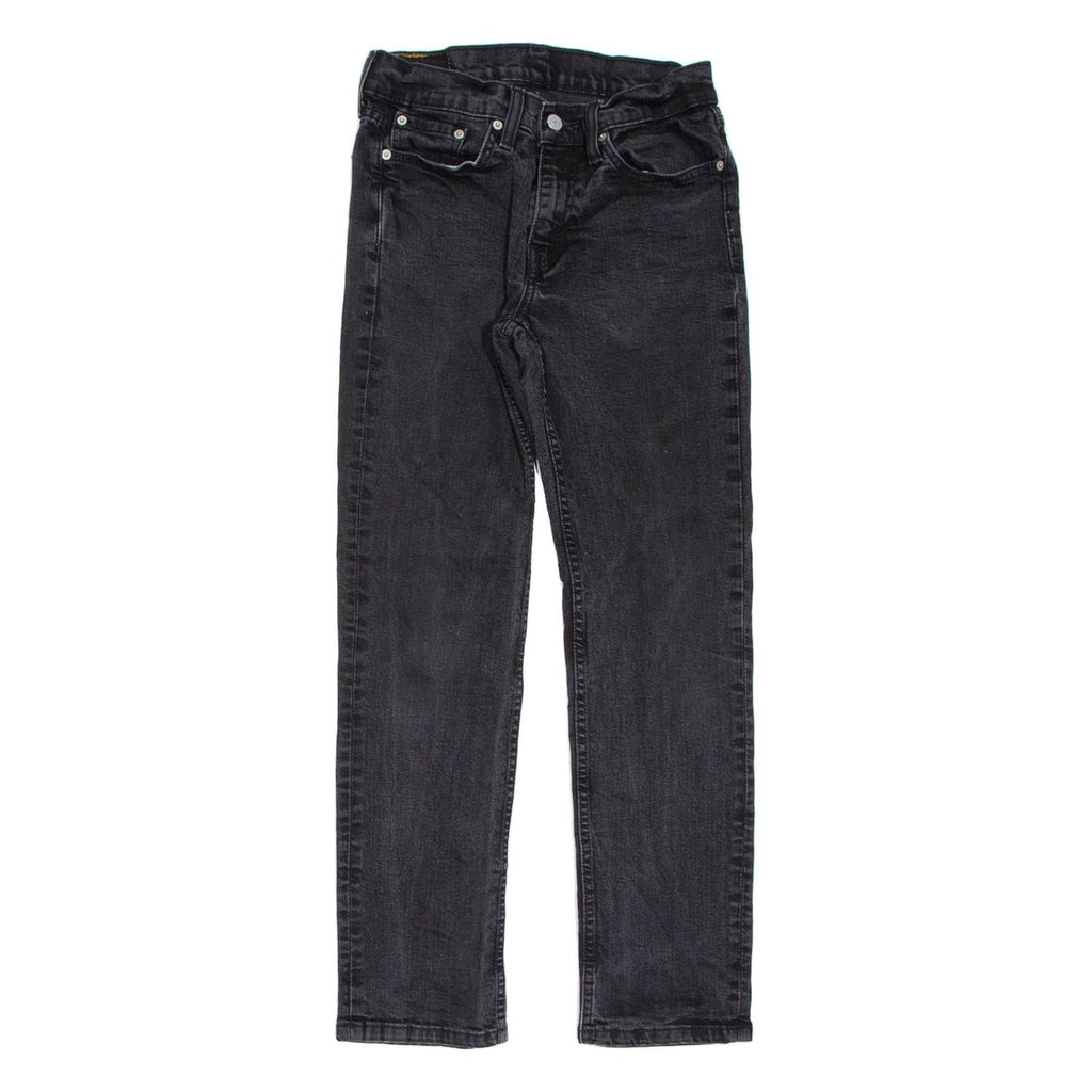 LEVI'S 514 Jeans Mens Black Slim Straight Charcoal Wash W29 L30