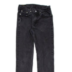 LEVI'S 514 Jeans Mens Black Slim Straight Charcoal Wash W29 L30