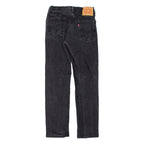 LEVI'S 514 Jeans Mens Black Slim Straight Charcoal Wash W29 L30