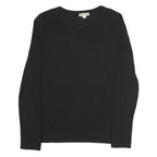 WHISTLES Womens Black Long Sleeve Crew Neck T-Shirt Size S Cotton Blend Simple