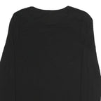 WHISTLES Womens Black Long Sleeve Crew Neck T-Shirt Size S Cotton Blend Simple