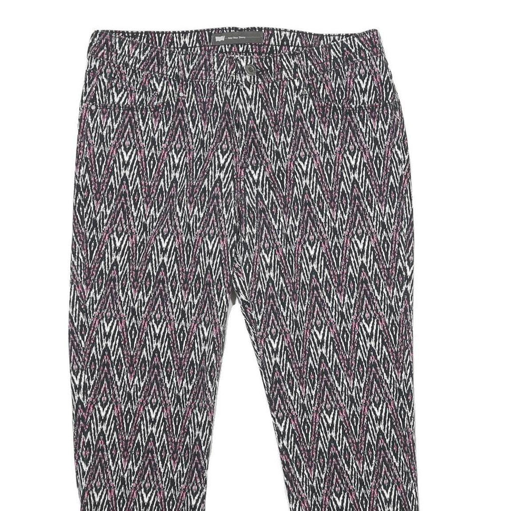 LEVI'S Womens Mid Rise Skinny Jeans Black Pink Cotton Blend Regular Fit W31 L26