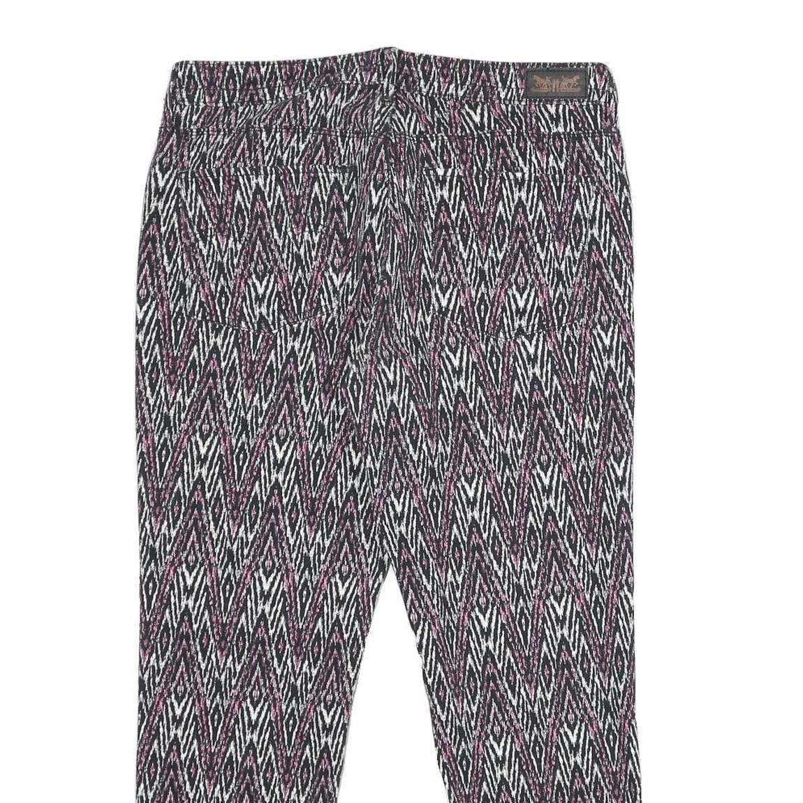 LEVI'S Womens Mid Rise Skinny Jeans Black Pink Cotton Blend Regular Fit W31 L26