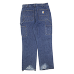 CARHARTT Mens Jeans Blue Relaxed Straight Denim Medium W32 L30 Workwear
