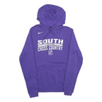 NIKE Mens Purple South Rebels Cross Country Pullover Hoodie S Cotton Blend
