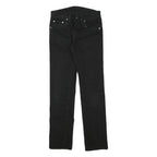 LEVI'S 511 Mens Slim Black Denim Jeans W25 L27 Zip Cotton Blend