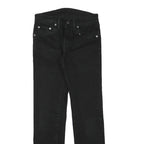 LEVI'S 511 Mens Slim Black Denim Jeans W25 L27 Zip Cotton Blend