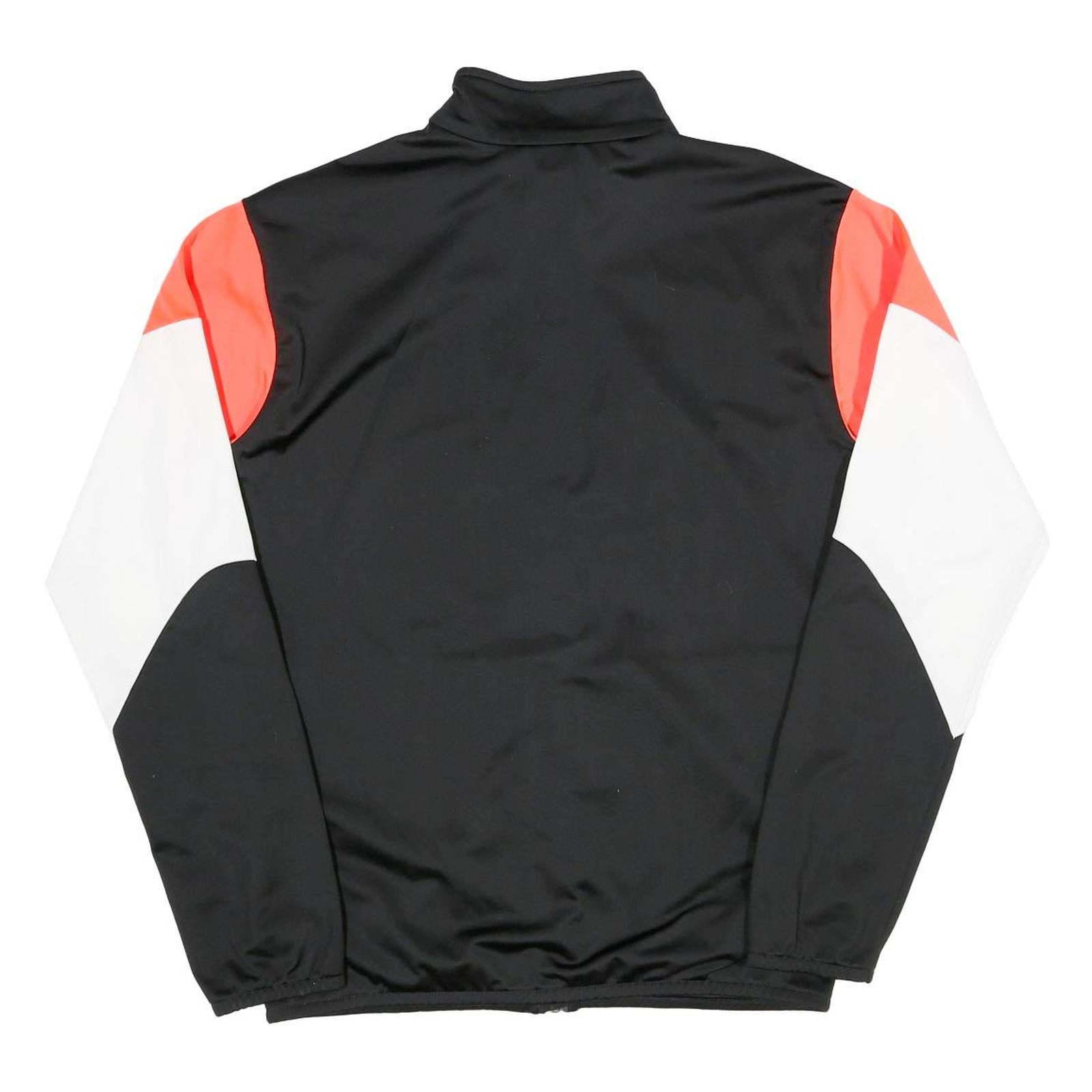 PUMA Mens Black Red & White Sports Track Jacket S Polyester Zip Plain