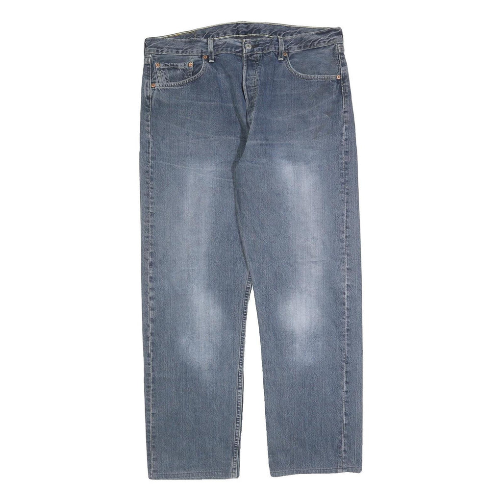 LEVI'S 501 Mens Jeans Blue Regular Straight Denim Medium W38 L30 Classic Fit