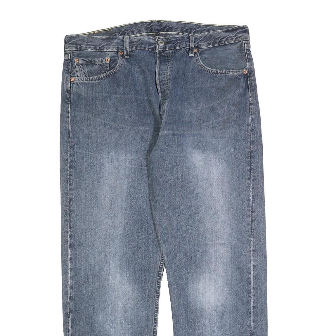LEVI'S 501 Mens Jeans Blue Regular Straight Denim Medium W38 L30 Classic Fit