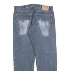 LEVI'S 501 Mens Jeans Blue Regular Straight Denim Medium W38 L30 Classic Fit