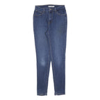 LEVI'S 721 Womens Slim Blue Denim Jeans W26 L28 Cotton Blend Zip