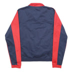 FILA Mens Red & Blue Track Jacket S Polyester Zip Plain Sportswear Retro