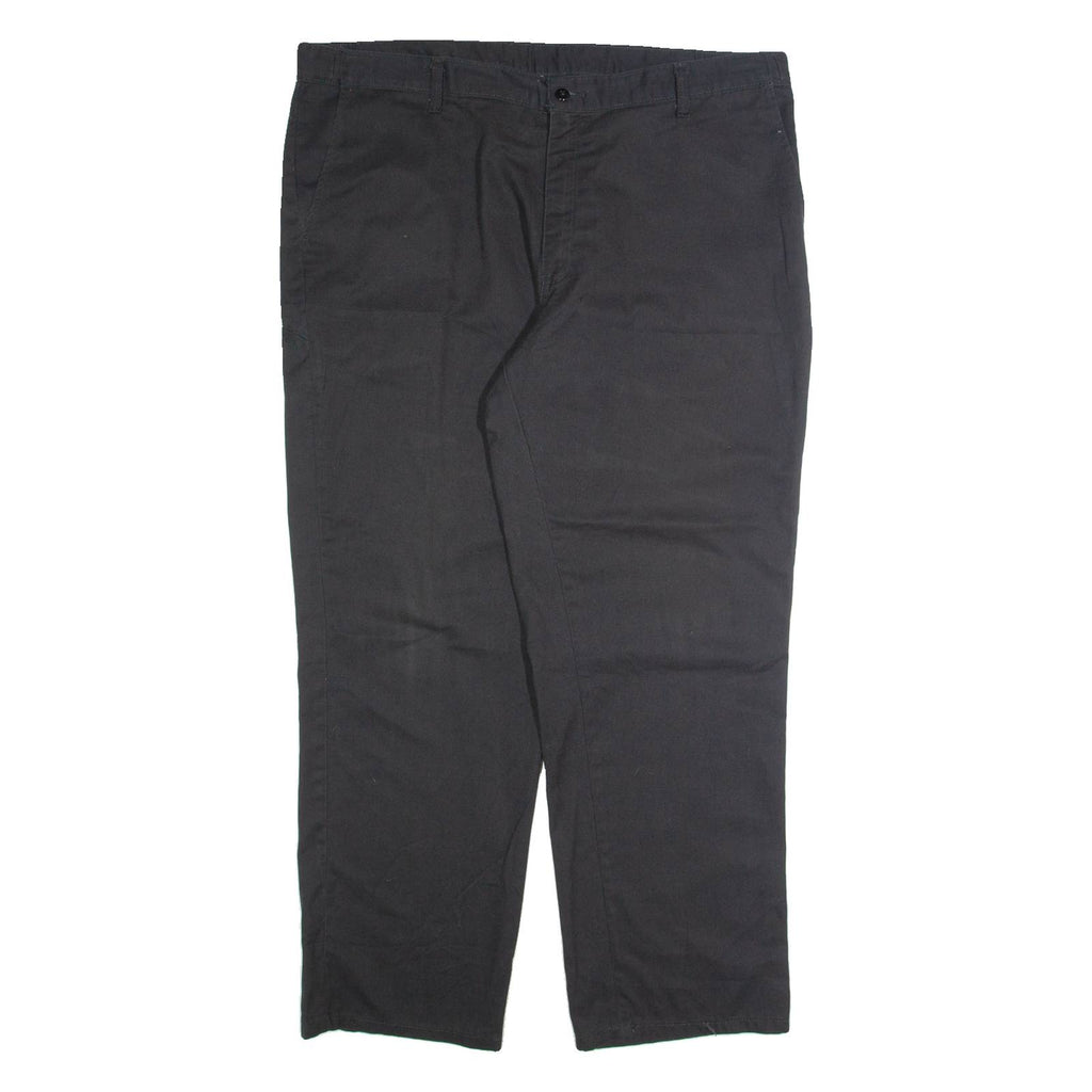 DICKIES Workwear Mens Trousers Black Relaxed Straight W40 L30