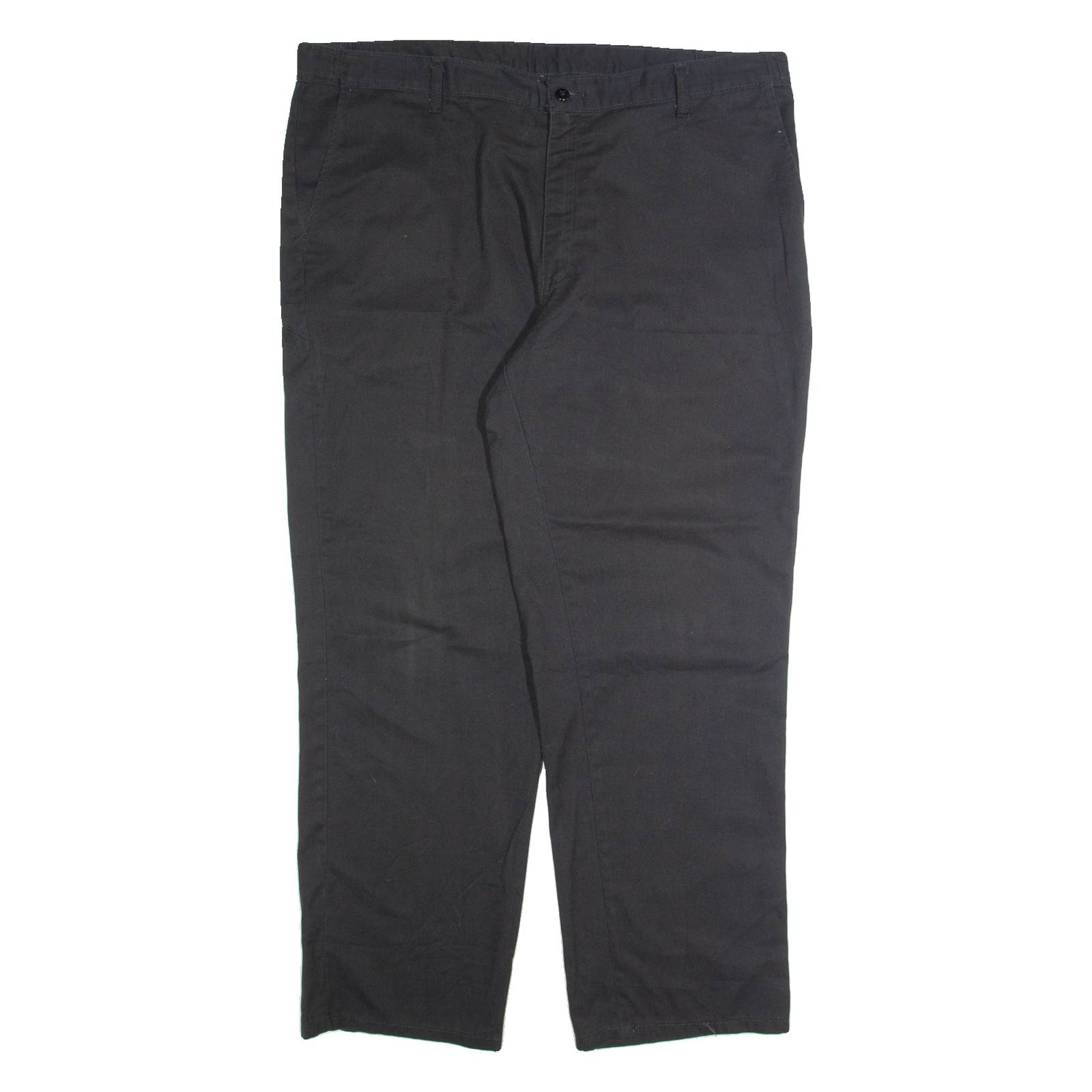 DICKIES Workwear Mens Trousers Black Relaxed Straight W40 L30