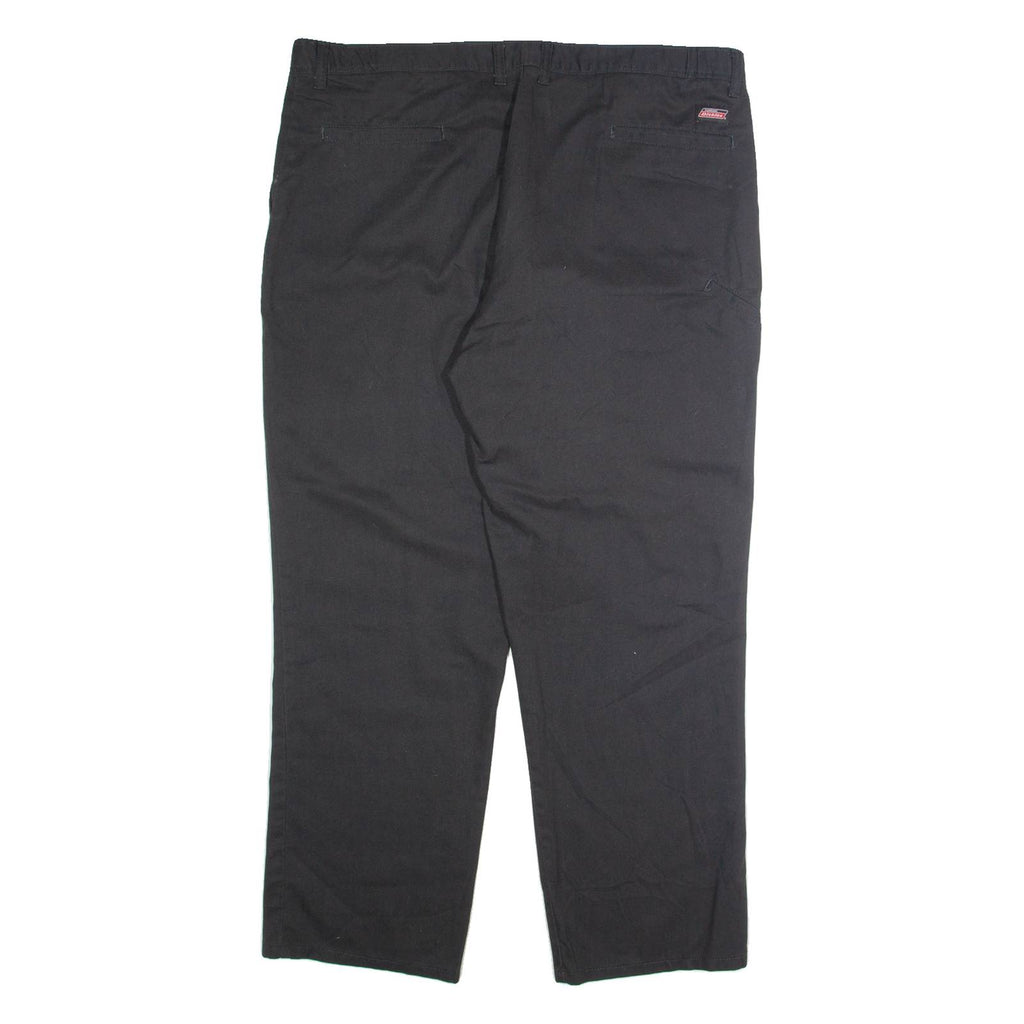 DICKIES Workwear Mens Trousers Black Relaxed Straight W40 L30