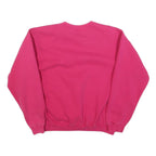CHEETAH Womens Pink Crew Neck L Sweatshirt Cotton Blend Pullover Casual
