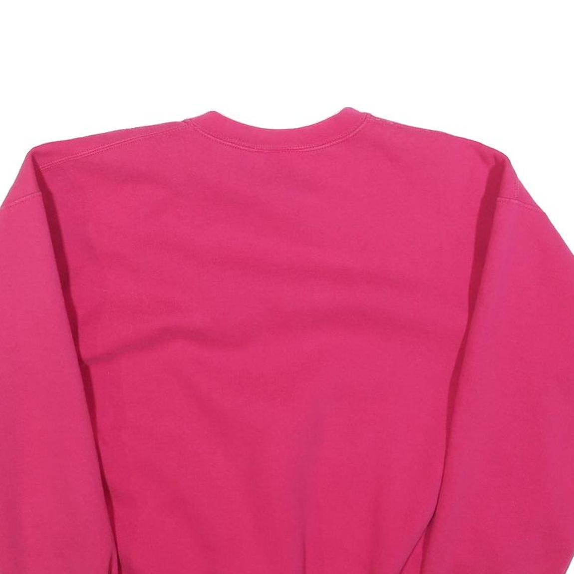 CHEETAH Womens Pink Crew Neck L Sweatshirt Cotton Blend Pullover Casual
