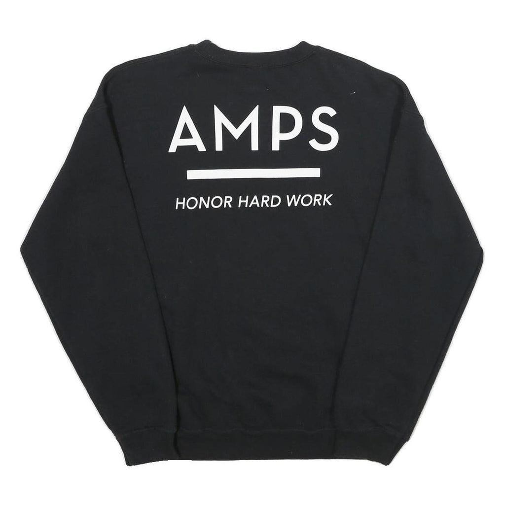 GILDAN Mens Black Richmond Charter Academy Crew Neck M Cotton Blend Sweatshirt