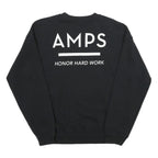 GILDAN Mens Black Richmond Charter Academy Crew Neck M Cotton Blend Sweatshirt