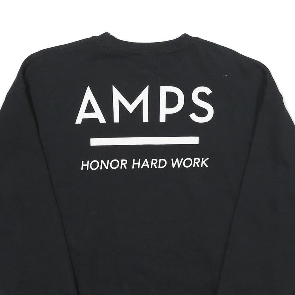 GILDAN Mens Black Richmond Charter Academy Crew Neck M Cotton Blend Sweatshirt