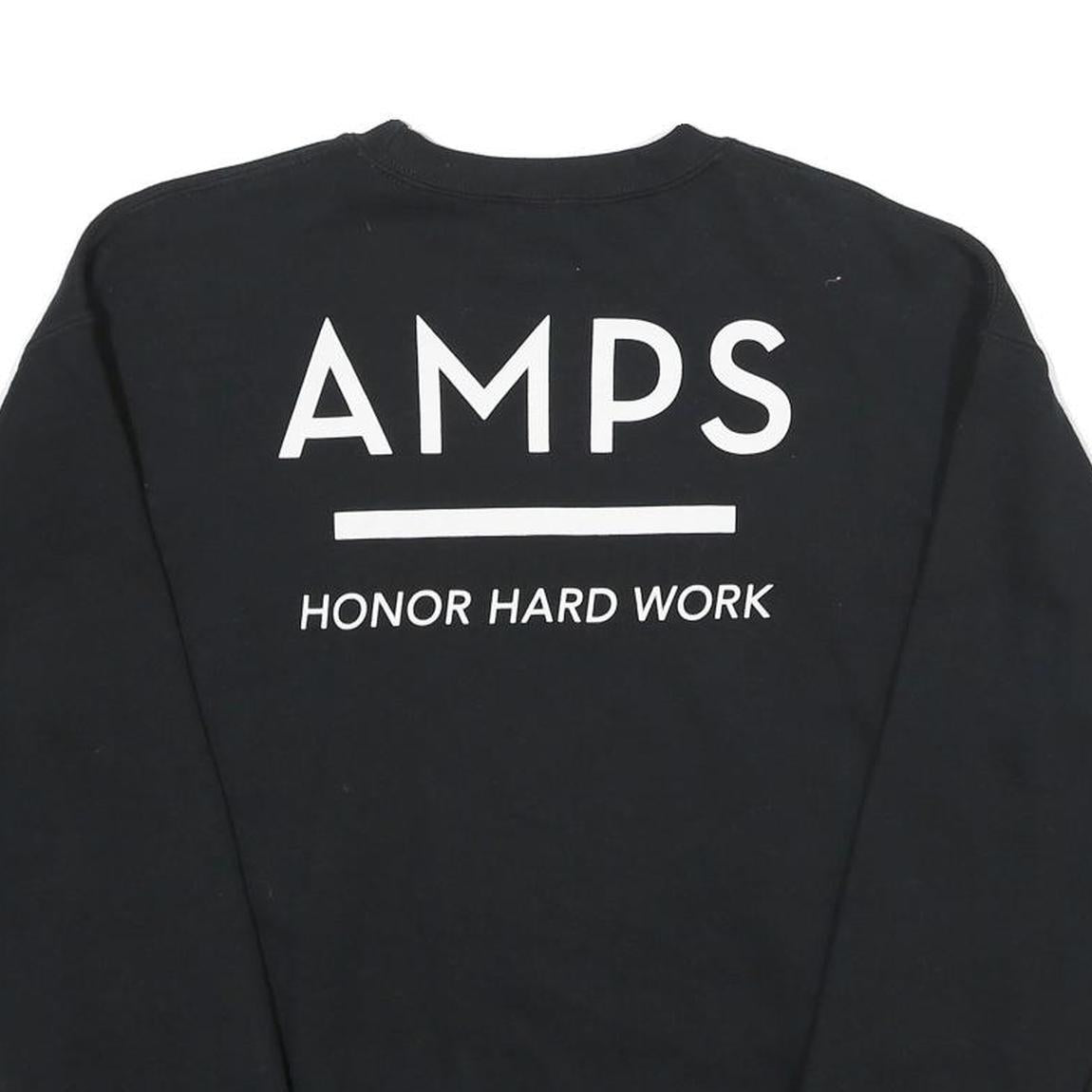 GILDAN Mens Black Richmond Charter Academy Crew Neck M Cotton Blend Sweatshirt