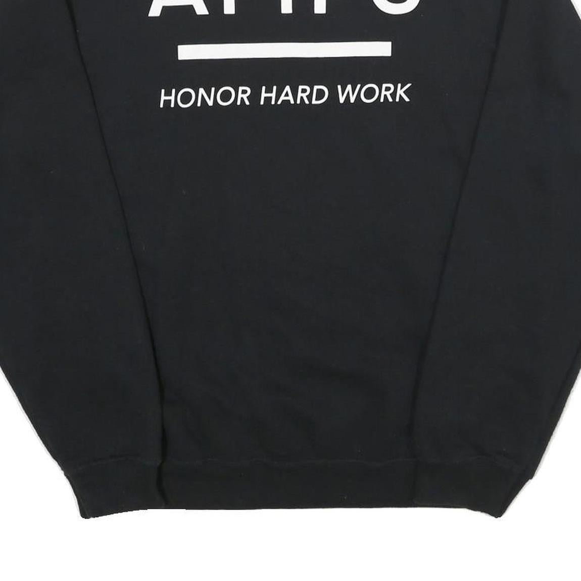 GILDAN Mens Black Richmond Charter Academy Crew Neck M Cotton Blend Sweatshirt