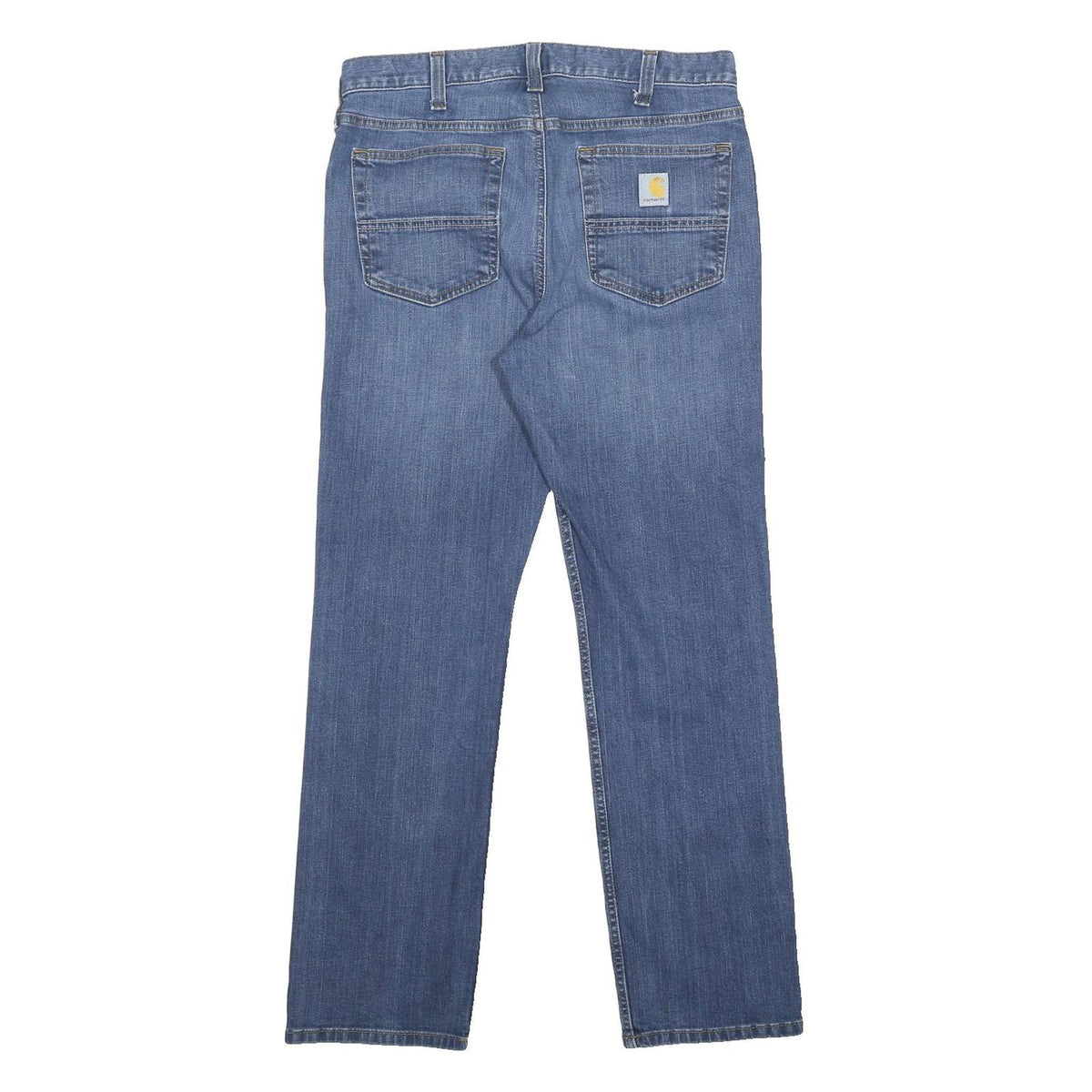 CARHARTT Mens Relaxed Blue Denim Jeans W33 L30 Zip Closure Pockets