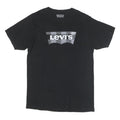 LEVI'S Mens Black Graphic T-Shirt M Short Sleeve Crew Neck Cotton Blend Casual
