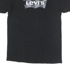 LEVI'S Mens Black Graphic T-Shirt M Short Sleeve Crew Neck Cotton Blend Casual