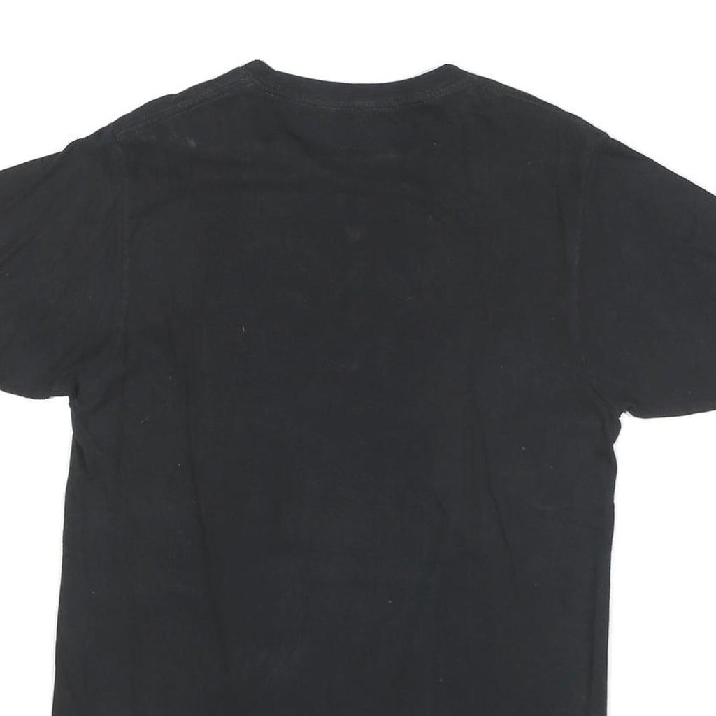 LEVI'S Mens Black Graphic T-Shirt M Short Sleeve Crew Neck Cotton Blend Casual