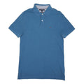 TOMMY HILFIGER Mens Blue Short Sleeve Polo Shirt M Cotton Blend Classic Fit