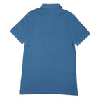 TOMMY HILFIGER Mens Blue Short Sleeve Polo Shirt M Cotton Blend Classic Fit