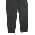 LOVE MOSCHINO Womens Cotton Blend Black Relaxed Trousers W30 L30 Zip Closure