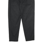 LOVE MOSCHINO Womens Cotton Blend Black Relaxed Trousers W30 L30 Zip Closure