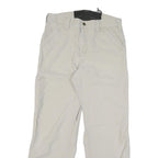CARHARTT Mens Cotton Blend Beige Regular Straight Trousers W30 L29 Workwear