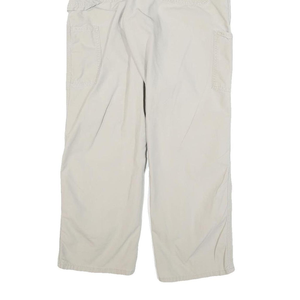 CARHARTT Mens Cotton Blend Beige Regular Straight Trousers W30 L29 Workwear