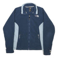 THE NORTH FACE Womens Blue & Light Blue Zip Up Fleece S Polyester Outdoor Jacket