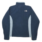 THE NORTH FACE Womens Blue & Light Blue Zip Up Fleece S Polyester Outdoor Jacket