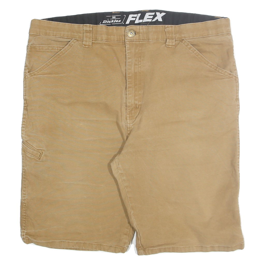 DICKIES Mens Shorts Beige Casual XL W38 Flexible Cotton Blend Workwear