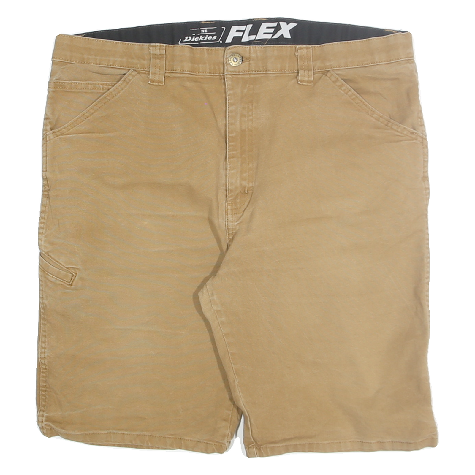 DICKIES Mens Shorts Beige Casual XL W38 Flexible Cotton Blend Workwear