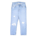 LEVI'S 501 Womens Classic Jeans Denim Light W26 L26 Distressed Cotton Blend