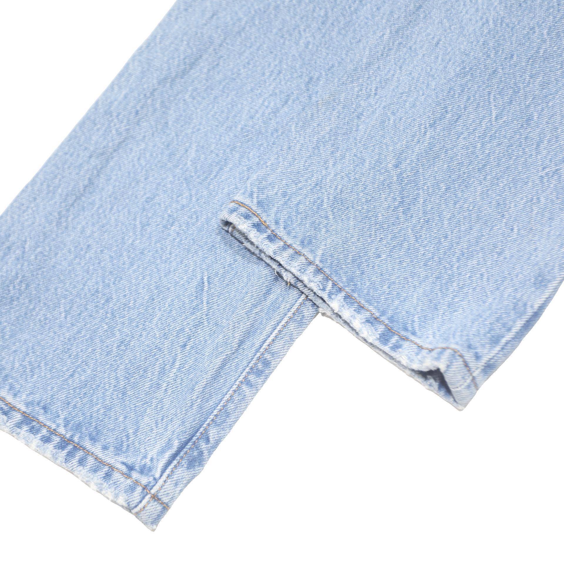 LEVI'S 501 Womens Classic Jeans Denim Light W26 L26 Distressed Cotton Blend